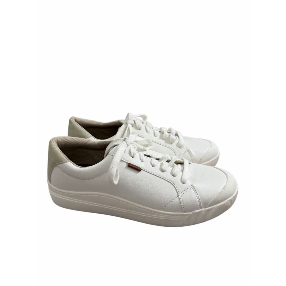 Dr Scholl’s Shoes Men’s Size 11 White Sneakers Lace Up Casual Shoes - Picture 2 of 8